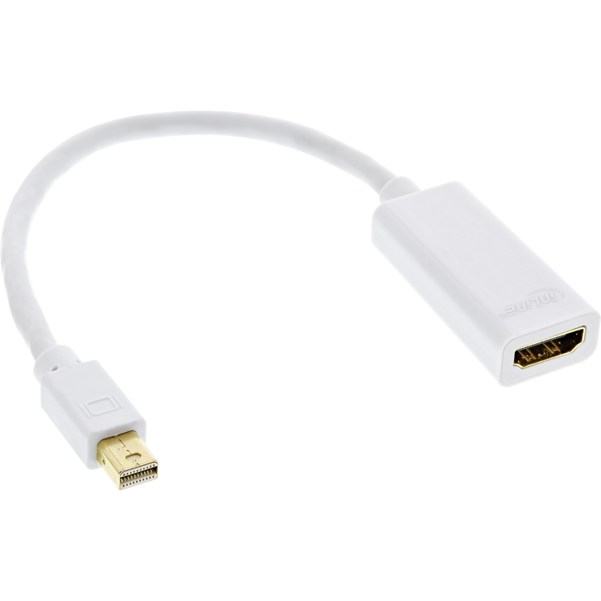 Inline® Mini DisplayPort HDMI Adapterkabel mit Audio, 4K/30Hz