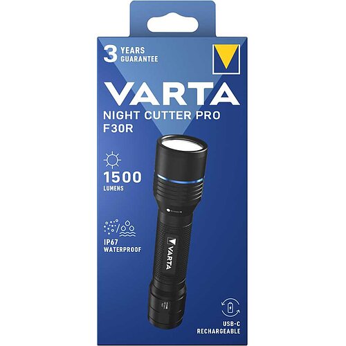 Varta 18921 Night Cutter Pro F30R mit Akku
