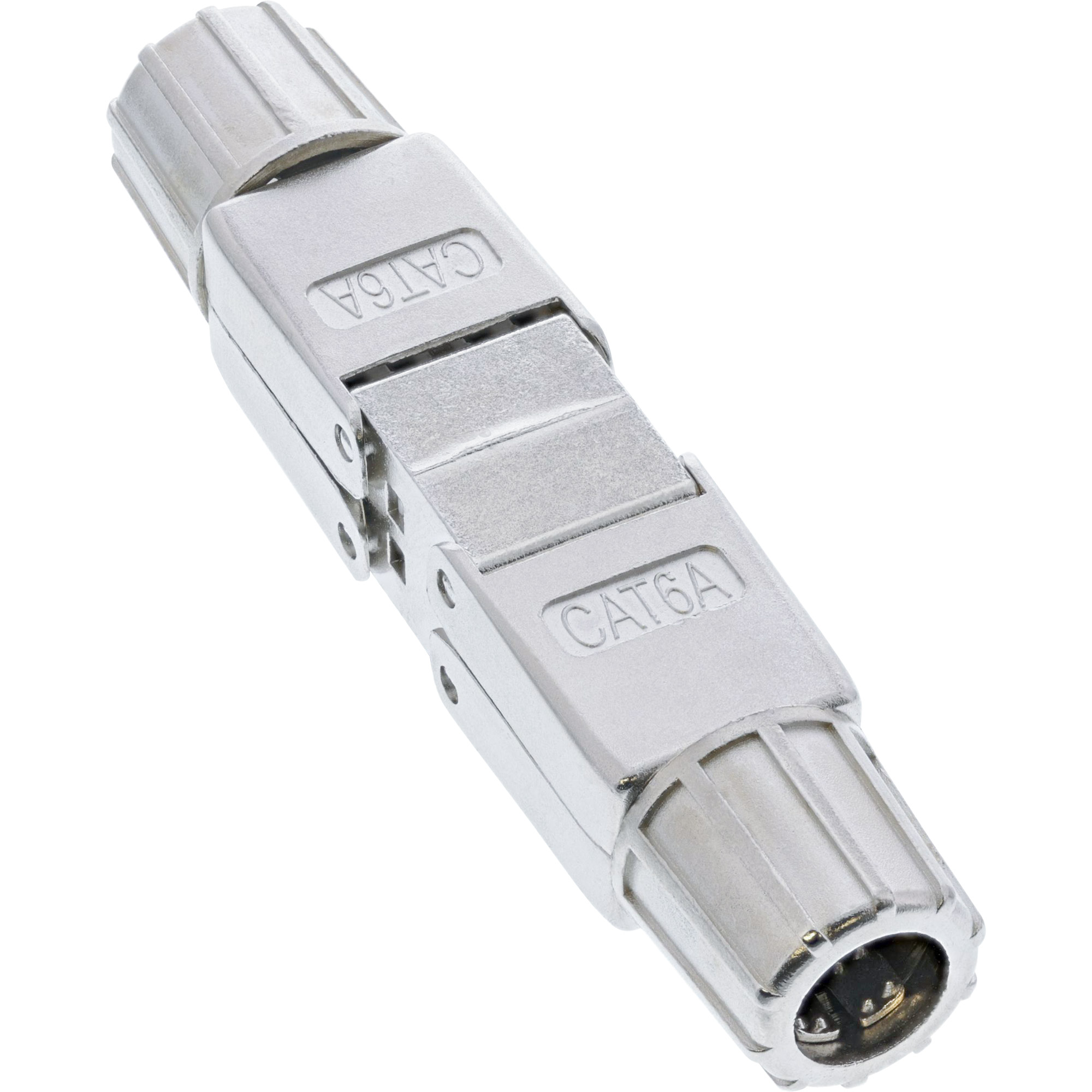 Inline® Kabelverbinder Cat.6A, mit LSA-Technik, geschirmt, flach