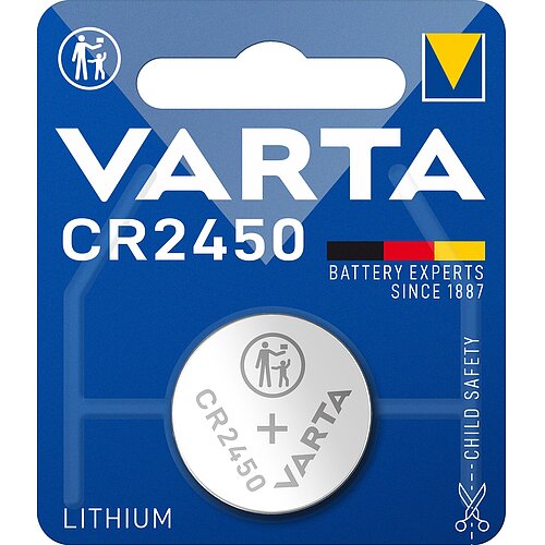 Varta CR2450 Lithium Knopfzelle 3V Batterie 10er Verpackung