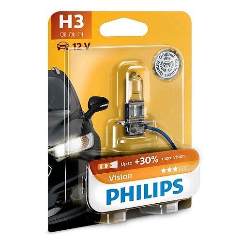 Philips H3 12V 55W PK22s Vision Premium +30% Blister