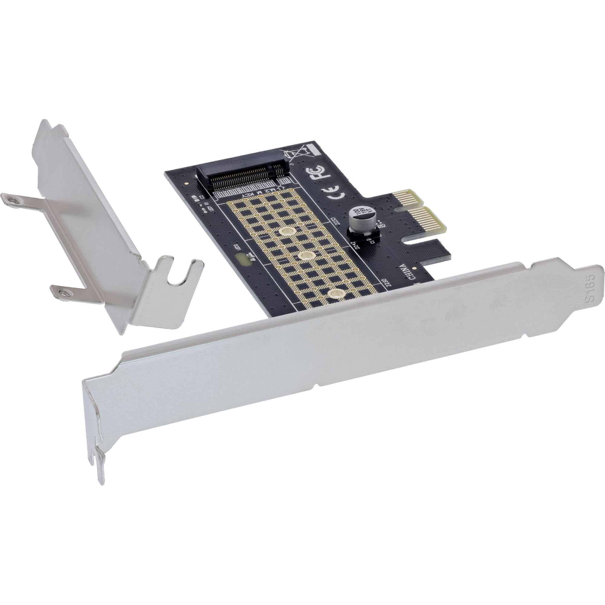 InLine® PCI Express Karte zu 1x intern NVMe M.2 Key M, PCIe x1 InLine® PCI Express Karte zu 1x intern NVMe M.2 Key M, PCIe x1
