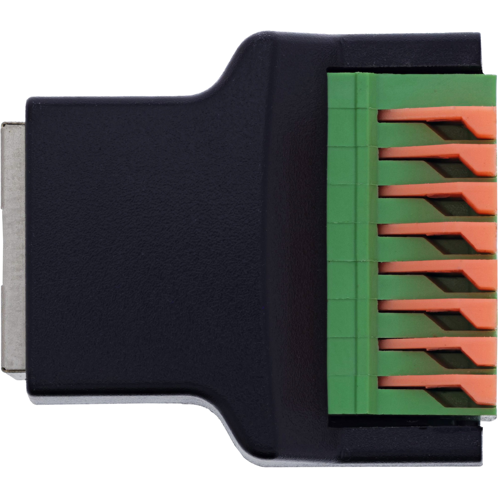 Inline® RJ45 Buchse an Terminalblock, 8-polig, Push-In-Klemme
