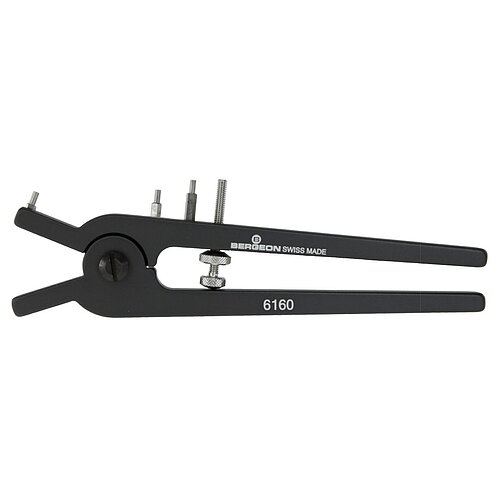Bergeon 6160 - Drückerausstoßzange inklusive 3 Punzen 145mm