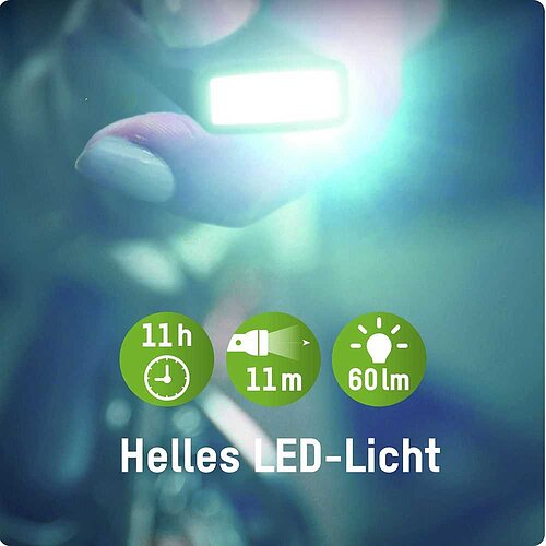 Ansmann COB LED-Leuchte mit 9V Batterie 1600-0714