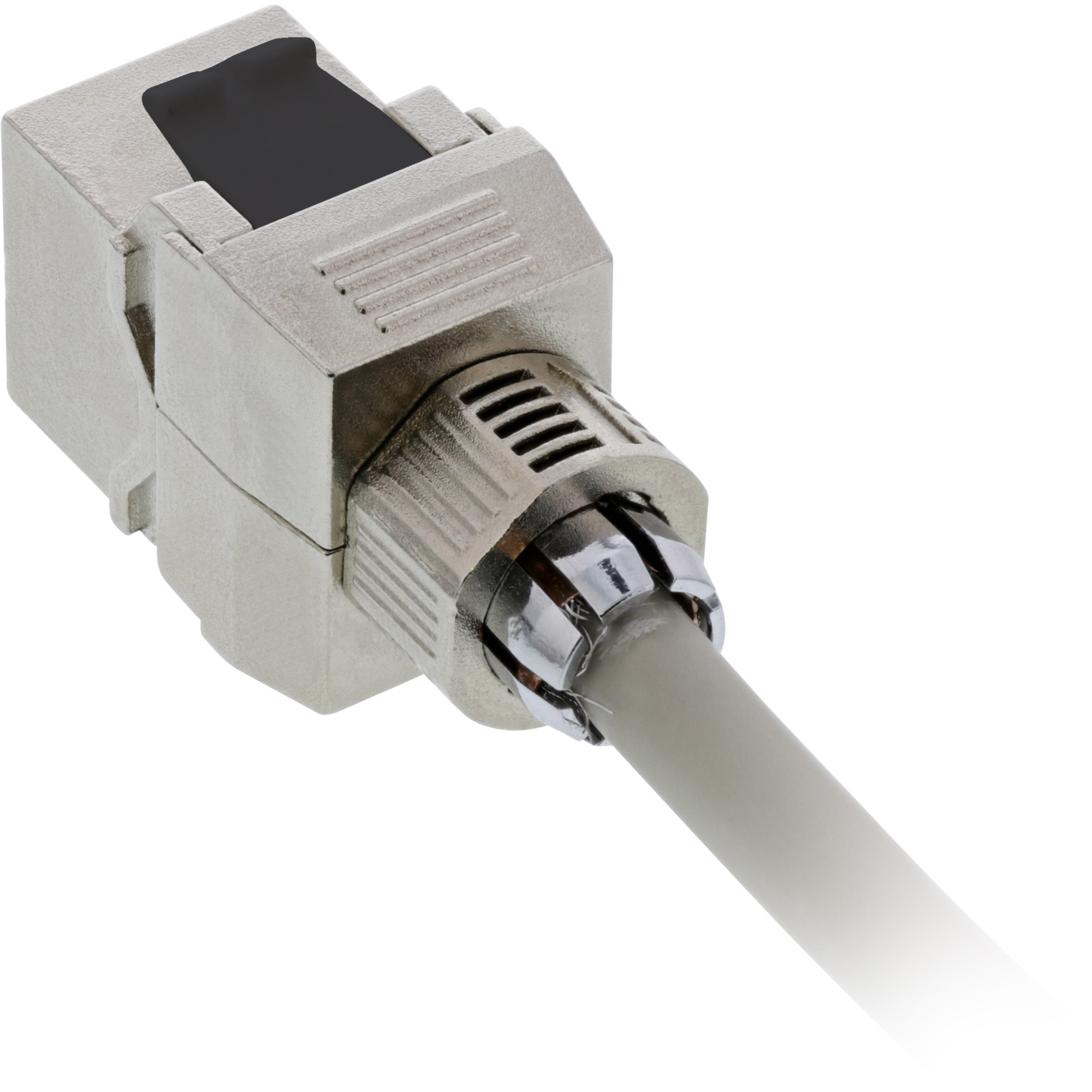 Inline® Keystone RJ45 Buchse, SNAP-In, Cat.8.1, Schraubverschluss