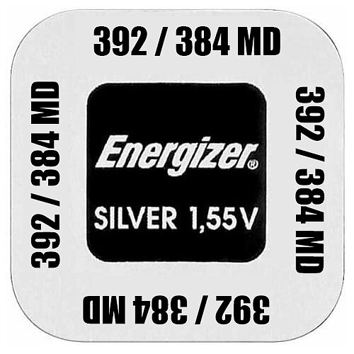 1x SR41 392 / 384 MultiDrain Silberoxid Batterie Energizer 1,55 V