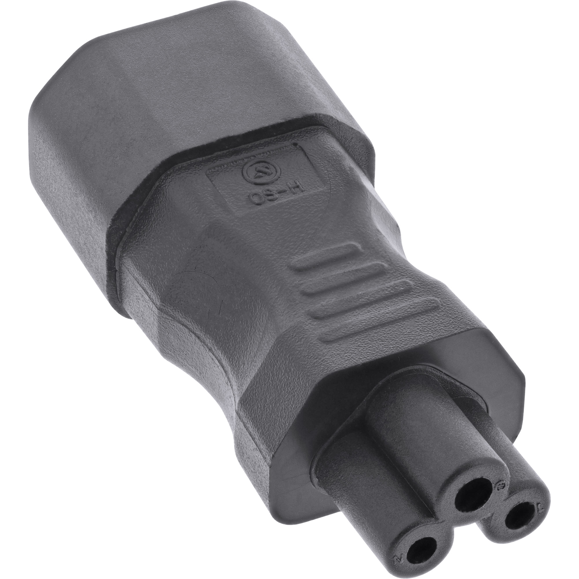 Inline® Netzadapter IEC 60320 C14 / C5, 3pol. Kaltgeräte / Notebook