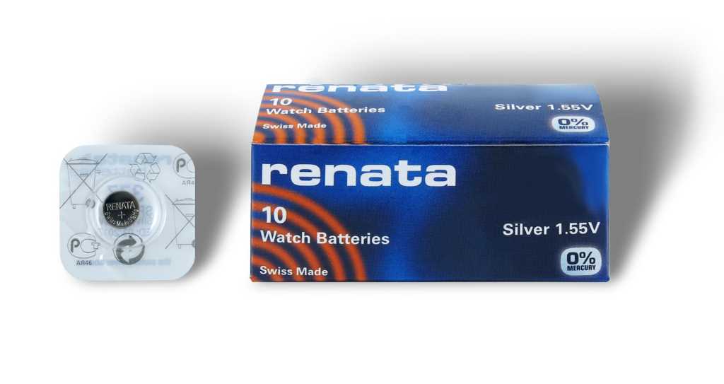 10x SR44W 357 Silberoxid Batterie Renata 1,55 V