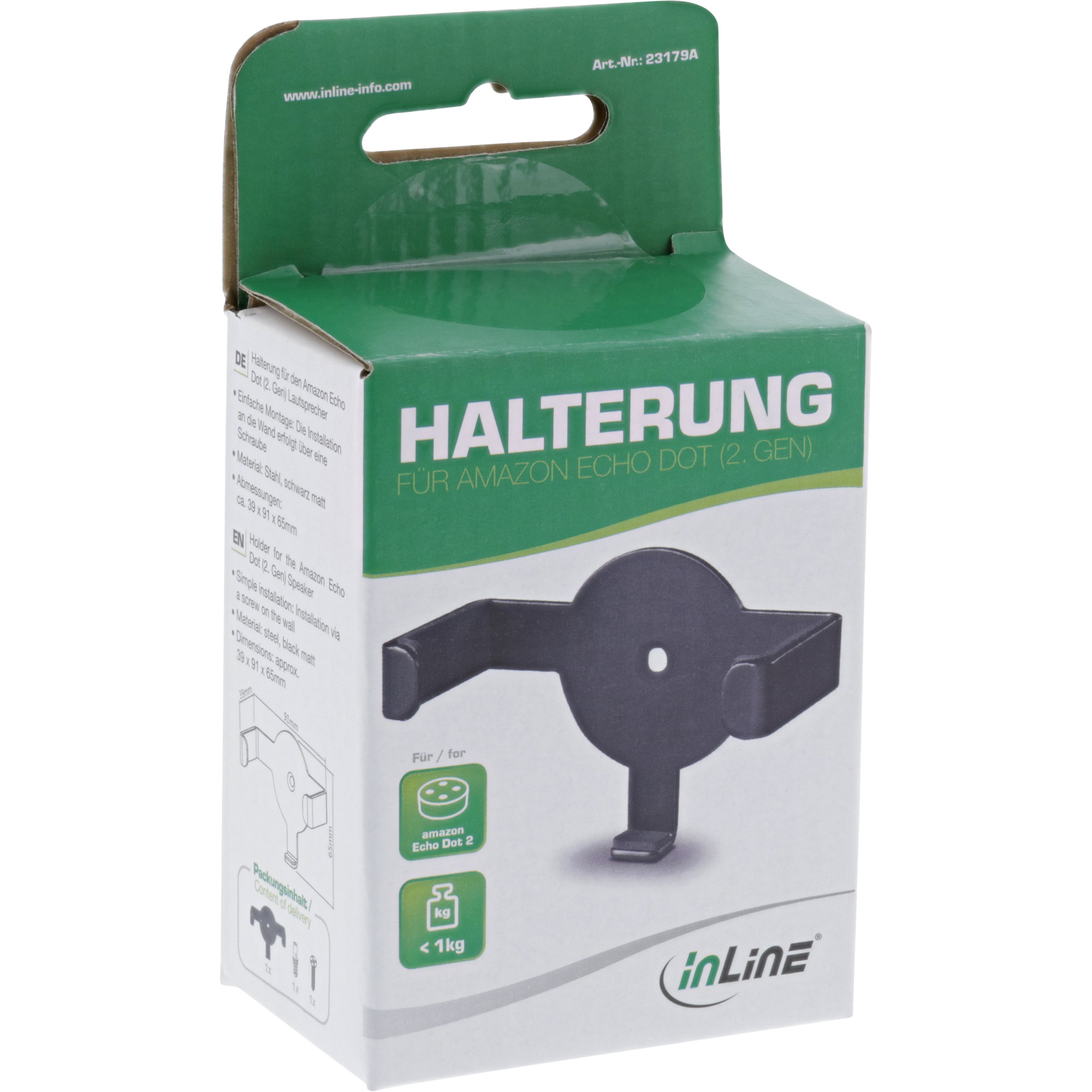Inline® Halterung für Amazon Echo Dot Gen. 2 Inline® Halterung für Amazon Echo Dot Gen. 2