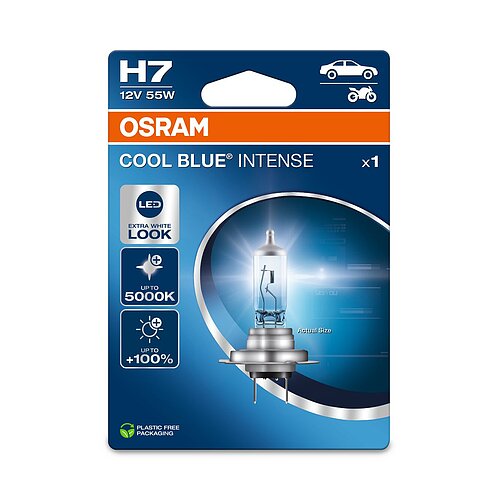 OSRAM H7 12V 55W PX26d Cool Blue INTENSE NextGen. 5000K +100% 1 Stück