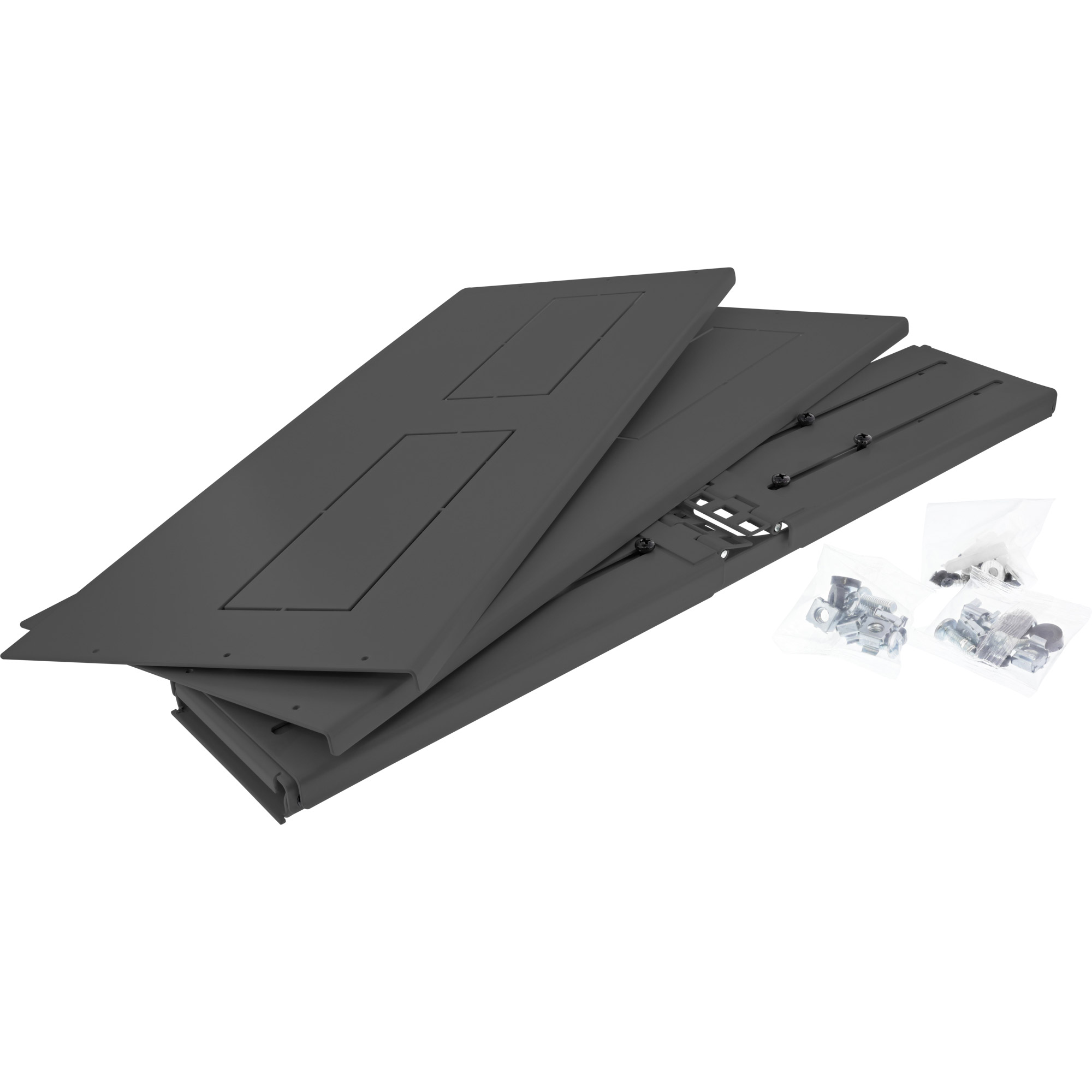 Inline® 19" Rack zur Wandmontage, 2HE, 24-40cm Tiefe, mit Abdeckung, schwarz