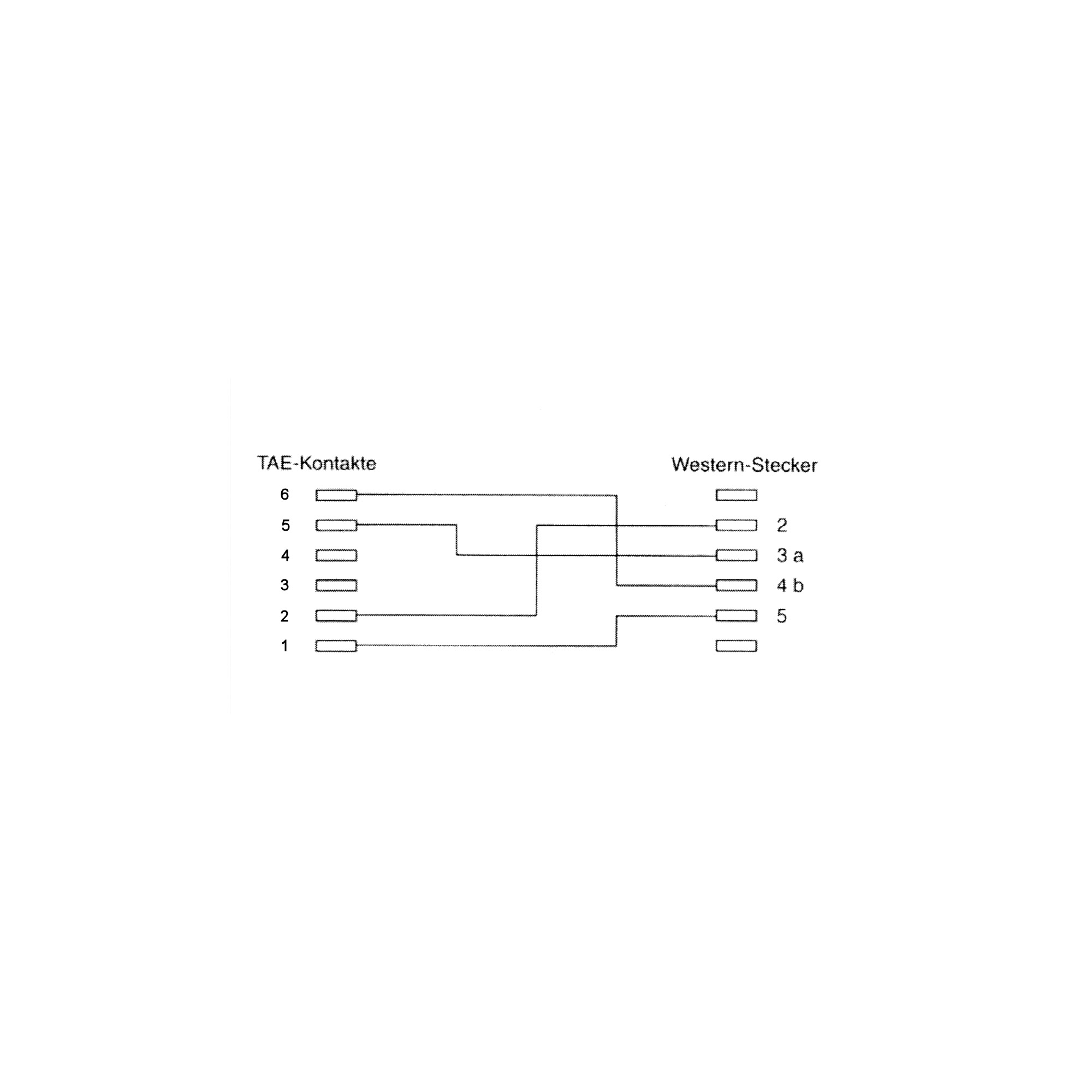 Inline® TAE-N Anschlusskabel, TAE-N zu RJ11 (6P4C), 3m
