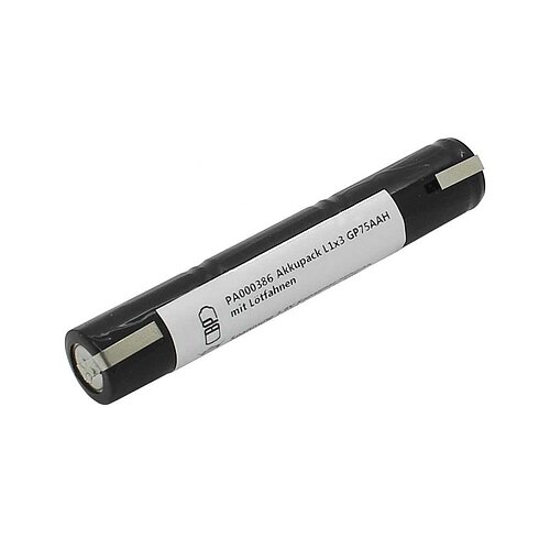 Akkupack NiMH 3,6V 750mAh L1x3 GP75AAH mit Lötfahnen Akkupack NiMH 3,6V 750mAh L1x3 GP75AAH mit Lötfahnen