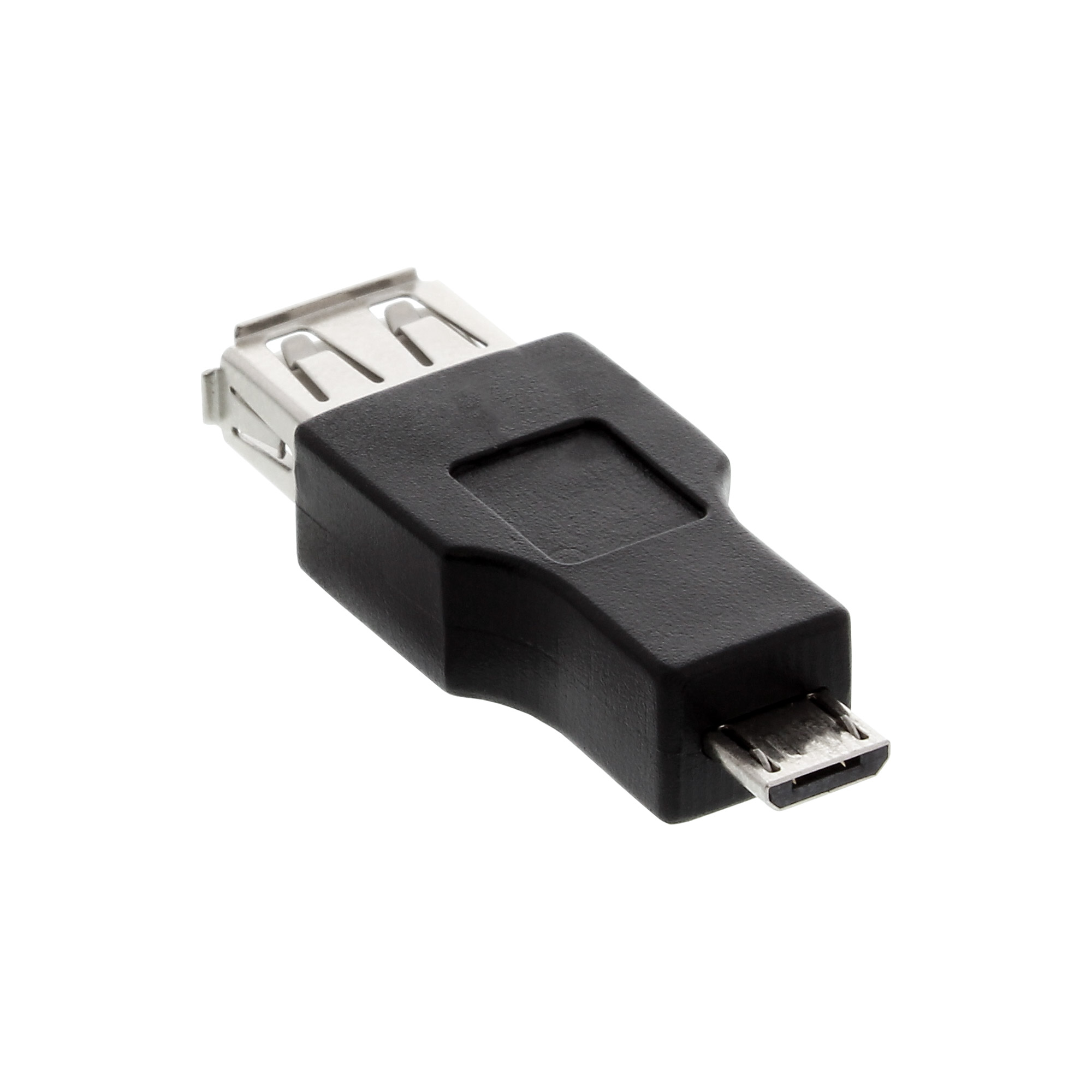Inline® Micro-USB OTG Adapter, Micro-B Stecker an USB A Buchse