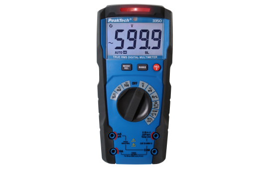 Digital Multimeter PeakTech ''P3349'', 6000 Counts, 600V, True RMS, Auto Range