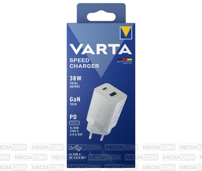 Ladeadapter, Speed Charger, GaN, 38W, weiss Ladeadapter, Speed Charger, GaN, 38W, weiss