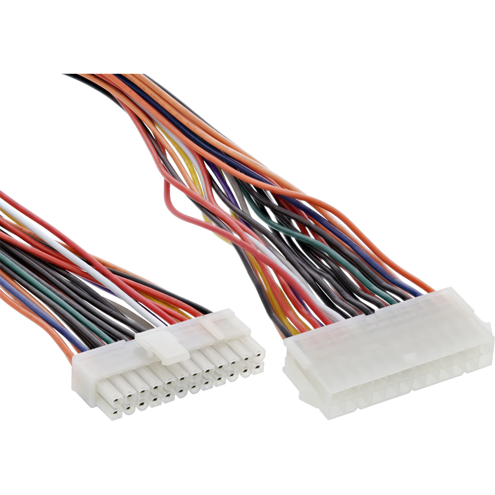 Inline® Strom VerLängerung intern, 24pol ATX Buchse auf 20+4pol Stecker, 0,45m Inline® Strom VerLängerung intern, 24pol ATX Buchse auf 20+4pol Stecker, 0,45m