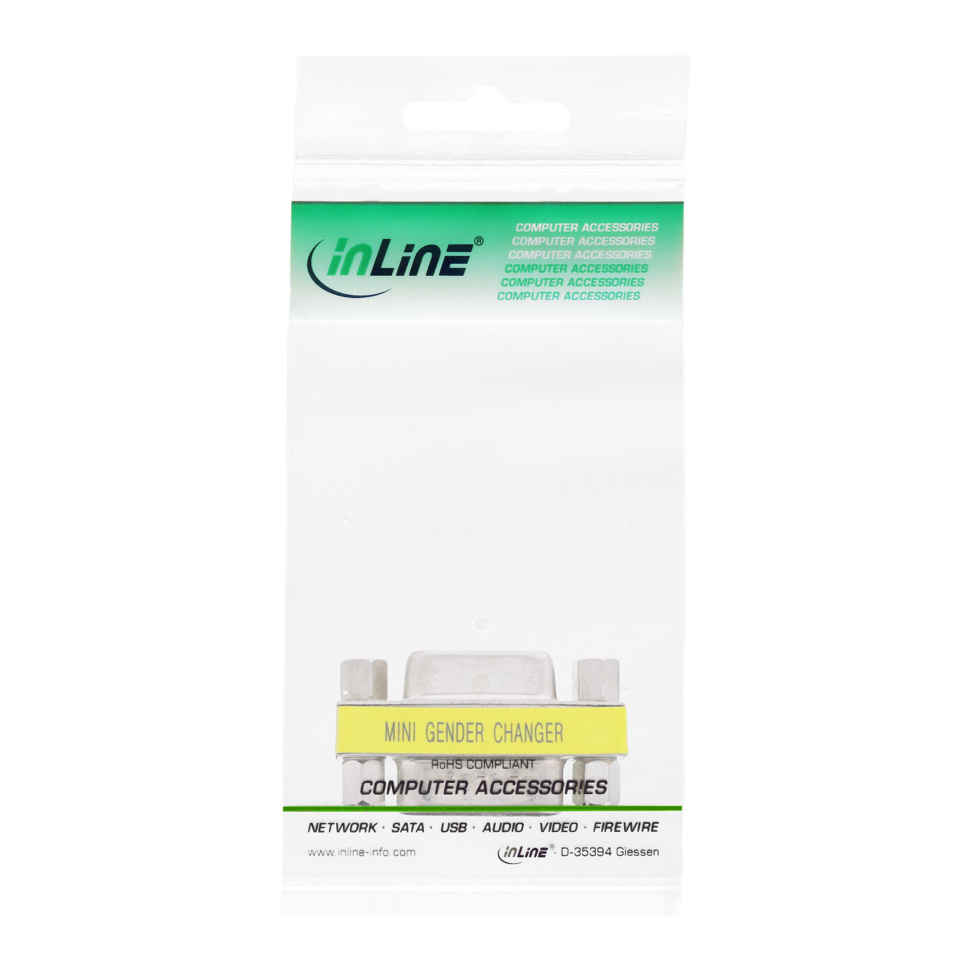 Inline® Mini-Gender-Changer, 9pol Stecker / Buchse Inline® Mini-Gender-Changer, 9pol Stecker / Buchse