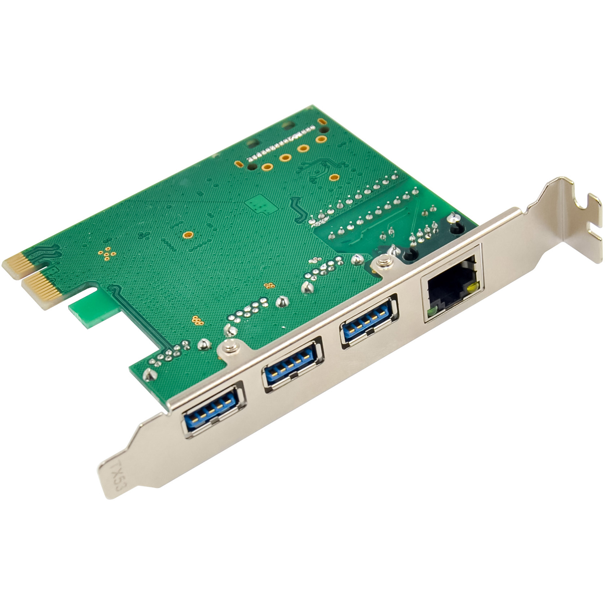 InLine® Combokarte Gigabit Netzwerk und USB 3.2 Gen.1, 1x RJ45, 3x USB-A