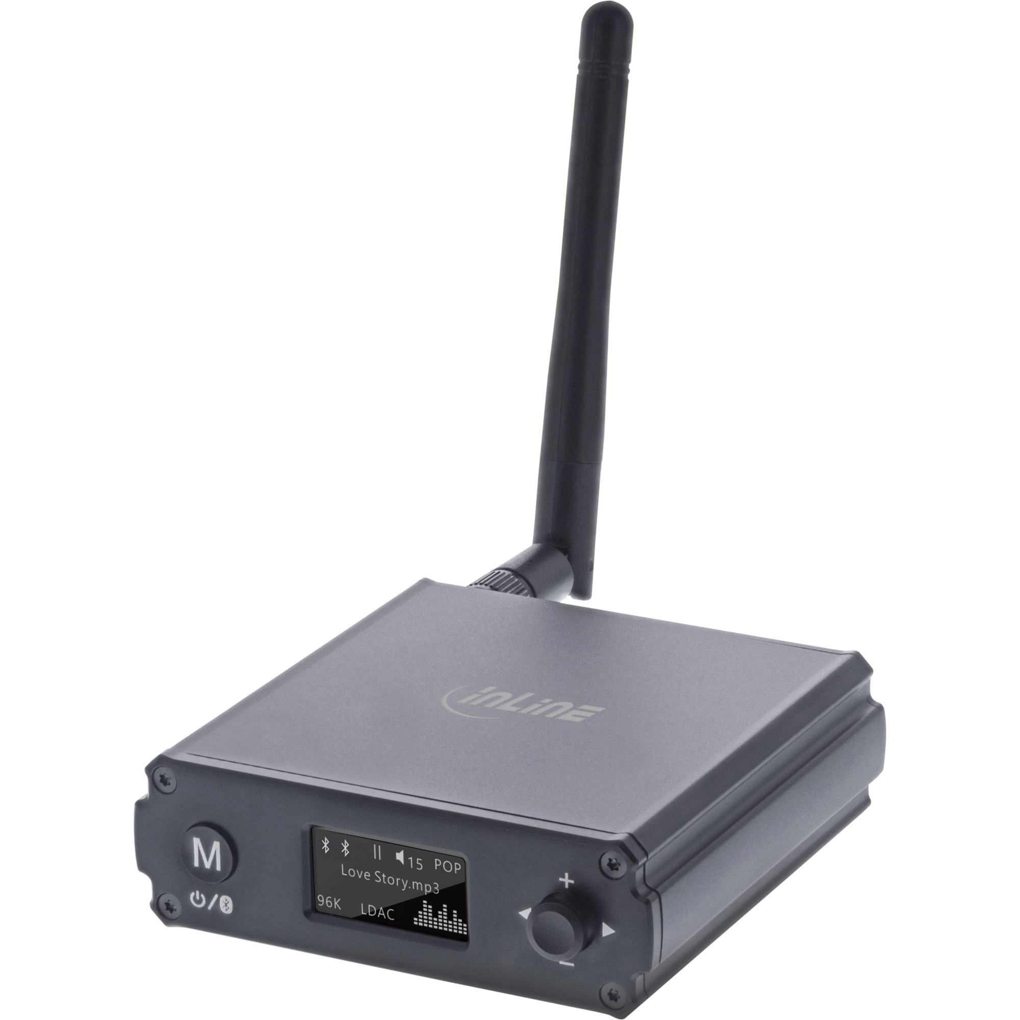 InLine® Bluetooth 5.1 HiFi-Receiver & USB DAC, mit LCD InLine® Bluetooth 5.1 HiFi-Receiver & USB DAC, mit LCD