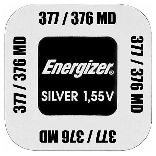 1x SR66 377 / 376 MultiDrain Silberoxid Batterie Energizer 1,55 V