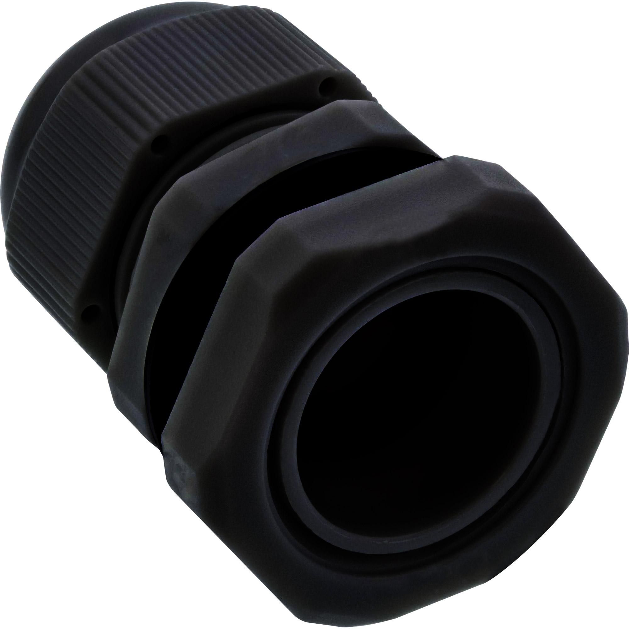 Inline® Kabeldurchführung PG 13.5 Nylon IP68 6-12mm, schwarz, 10 Stück