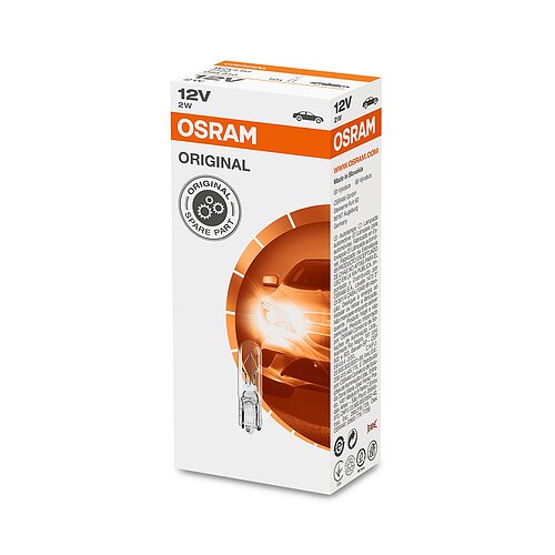 2W Glassockel Faltschachtel 12V Original OSRAM