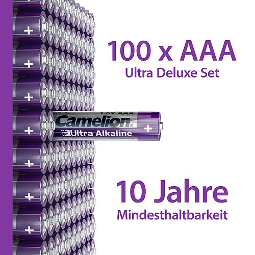 100x Camelion Ultra AAA Micro LR03 Alkaline Batterie