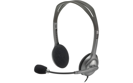 Headset Logitech ''H110'', Audio, Stereo, schwarz, kabelgebunden