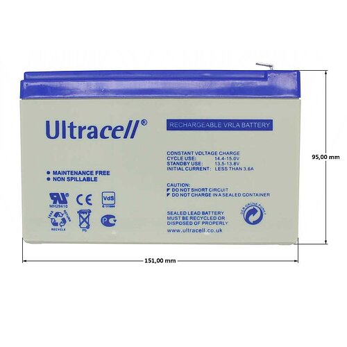Ultracell UCG12-12 12V 12Ah zyklenfest Ultracell UCG12-12 12V 12Ah zyklenfest