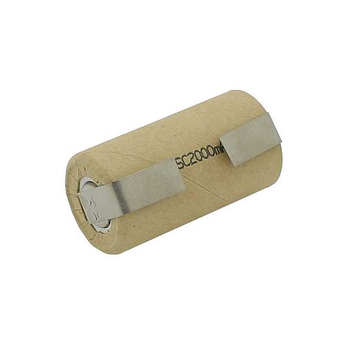 BP SC2000P NiMH-Akku 2000mAh Sub-C mit Lötfahnen U-Form High Power BP SC2000P NiMH-Akku 2000mAh Sub-C mit Lötfahnen U-Form High Power