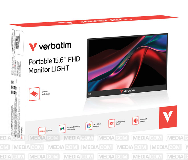 Portable Monitor LIGHT, 15.6'' (39.62cm), LCD, Full HD