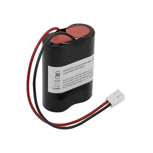 Notleuchtenakku NiMH 2,4V 4200mAh F1x2 7/5 Sub-C mit Kabel und Stecker ersetzt Zumtobel 00072883 Notleuchtenakku NiMH 2,4V 4200mAh F1x2 7/5 Sub-C mit Kabel und Stecker ersetzt Zumtobel 00072883