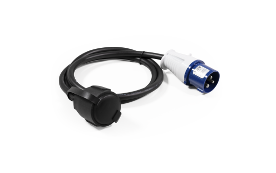 CEE-Stecker auf Schutzkontakt-Kupplung, McPower, 1,5m H07RNG 3G2,5, 230V, IP44 CEE-Stecker auf Schutzkontakt-Kupplung, McPower, 1,5m H07RNG 3G2,5, 230V, IP44