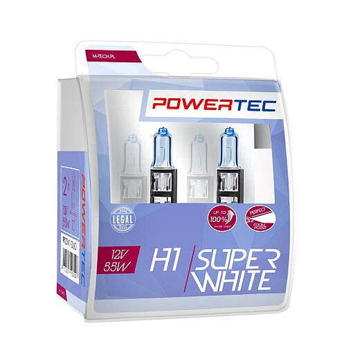 Powertec SuperWhite H1 - P14.5s 55W 12V Duo