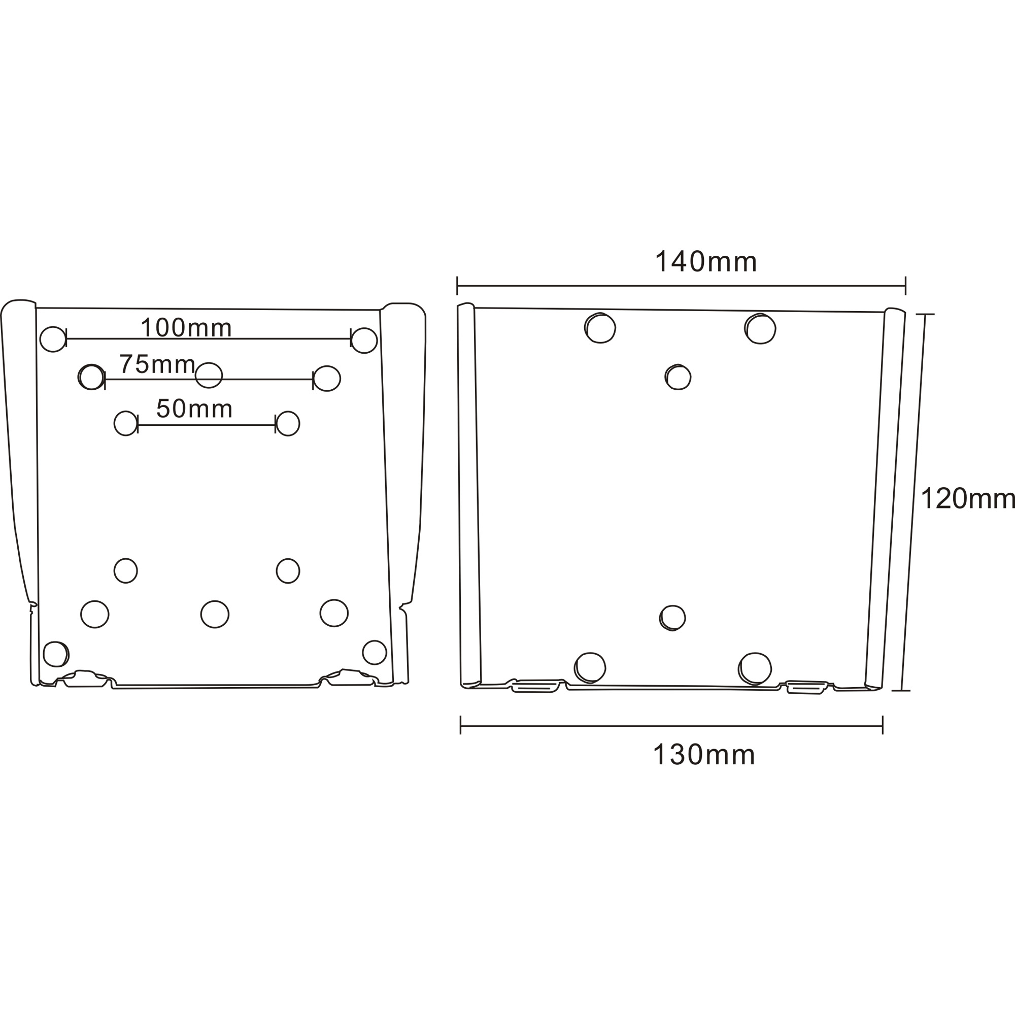 Inline® Wandhalterung für Flachbildschirme, 33-69cm (13-27"), max. 30kg
