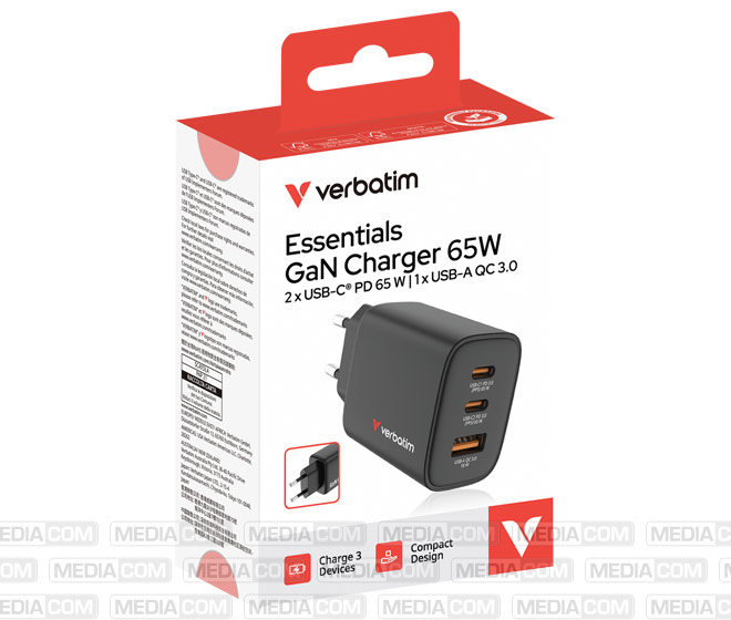 Ladeadapter Essentials, 65W, schwarz