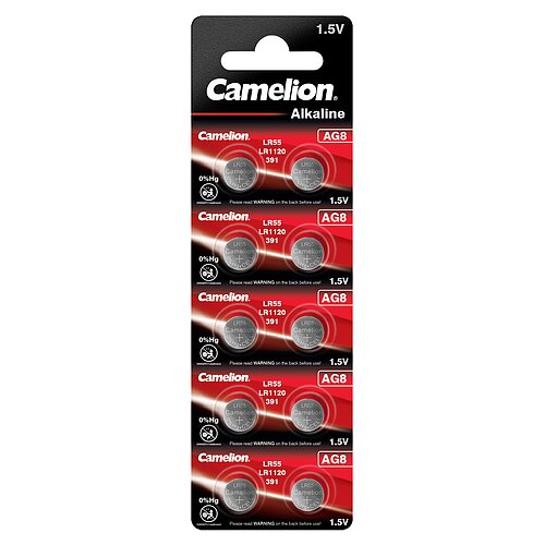 50x Camelion AG8 LR55 LR1121 391 1.5V Alkaline Knopfzelle