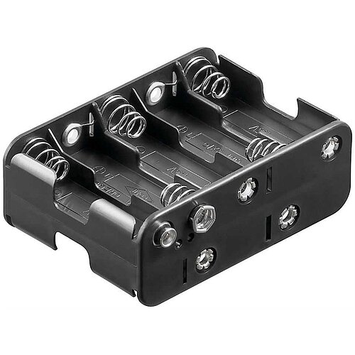 Batteriehalter für 10x Mignon mit Druckknopf