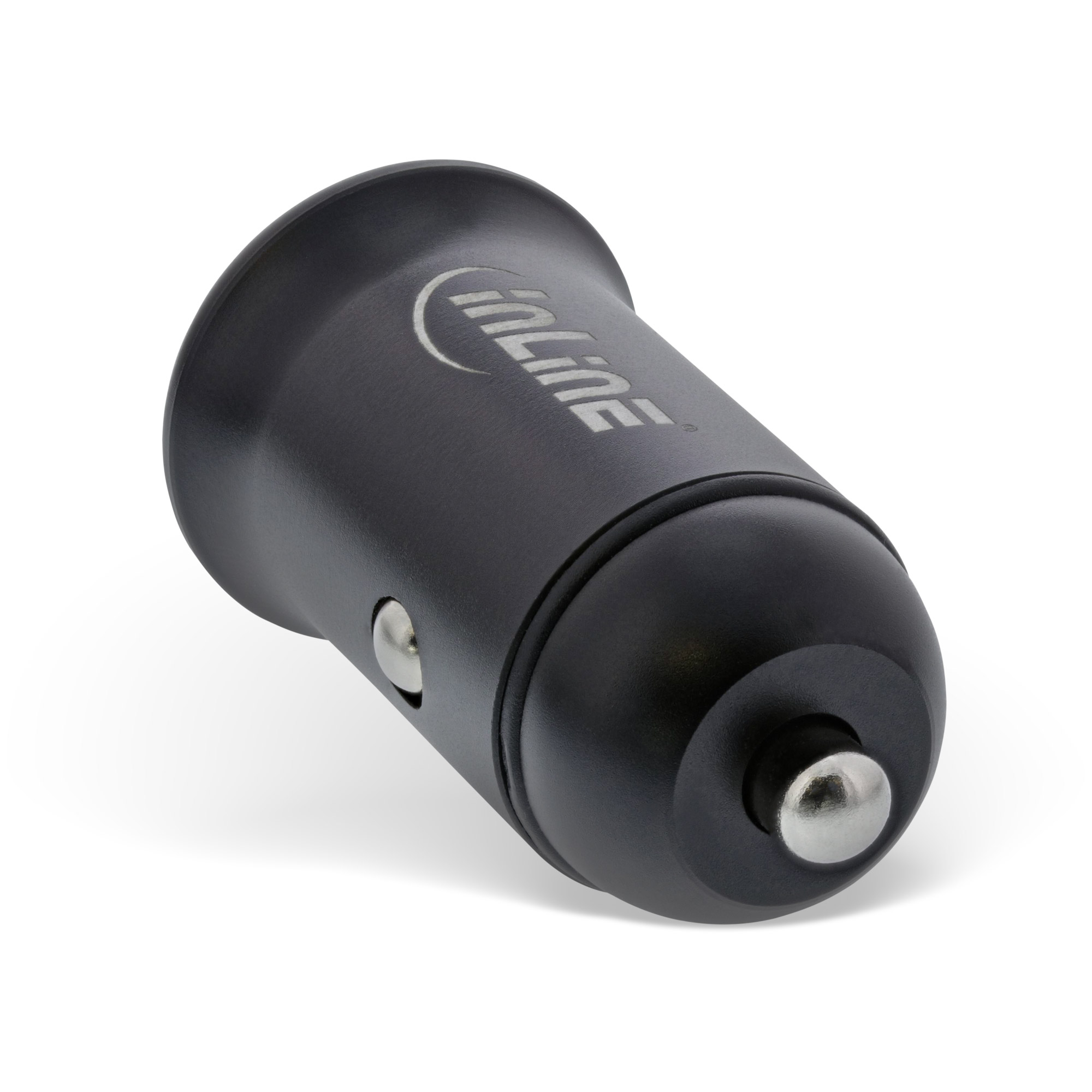 Inline® USB KFZ Stromadapter Power Delivery, USB-A + USB-C, schwarz