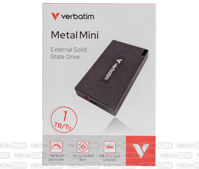 SSD 1TB, USB 3.2, Typ A-C, Metal Mini SSD 1TB, USB 3.2, Typ A-C, Metal Mini