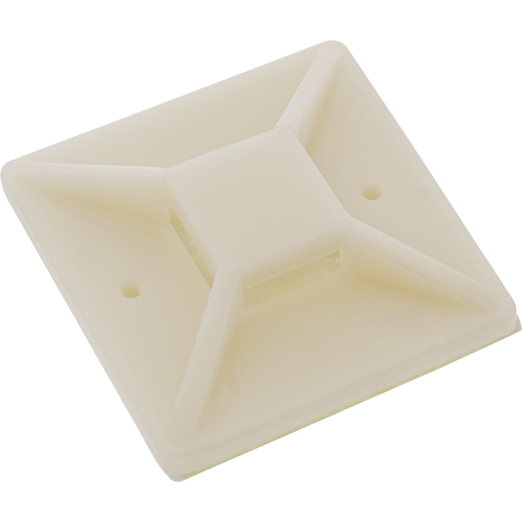 Inline® Befestigungssockel für Kabelbinder, 30x30mm, selbstklebend, 10 Stück Natur