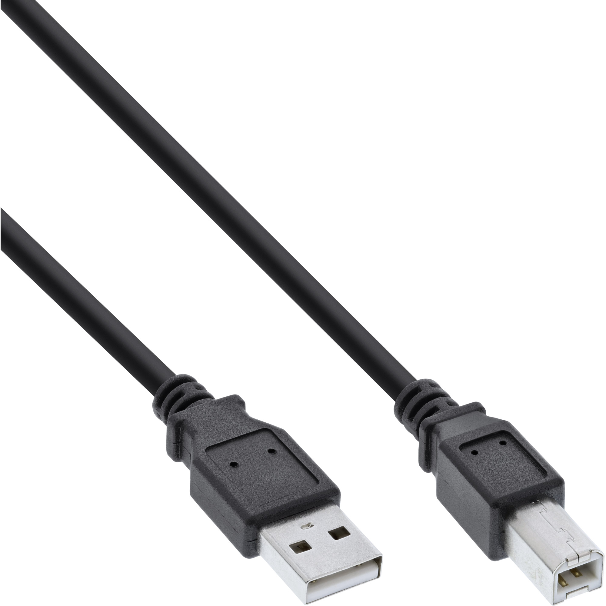 2m - 70er B-Pack InLine® USB 2.0 Kabel, A an B, schwarz 2m - 70er B-Pack InLine® USB 2.0 Kabel, A an B, schwarz