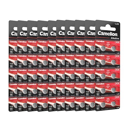 100x Camelion AG9 LR45 LR936 394 1.5V Alkaline Knopfzelle