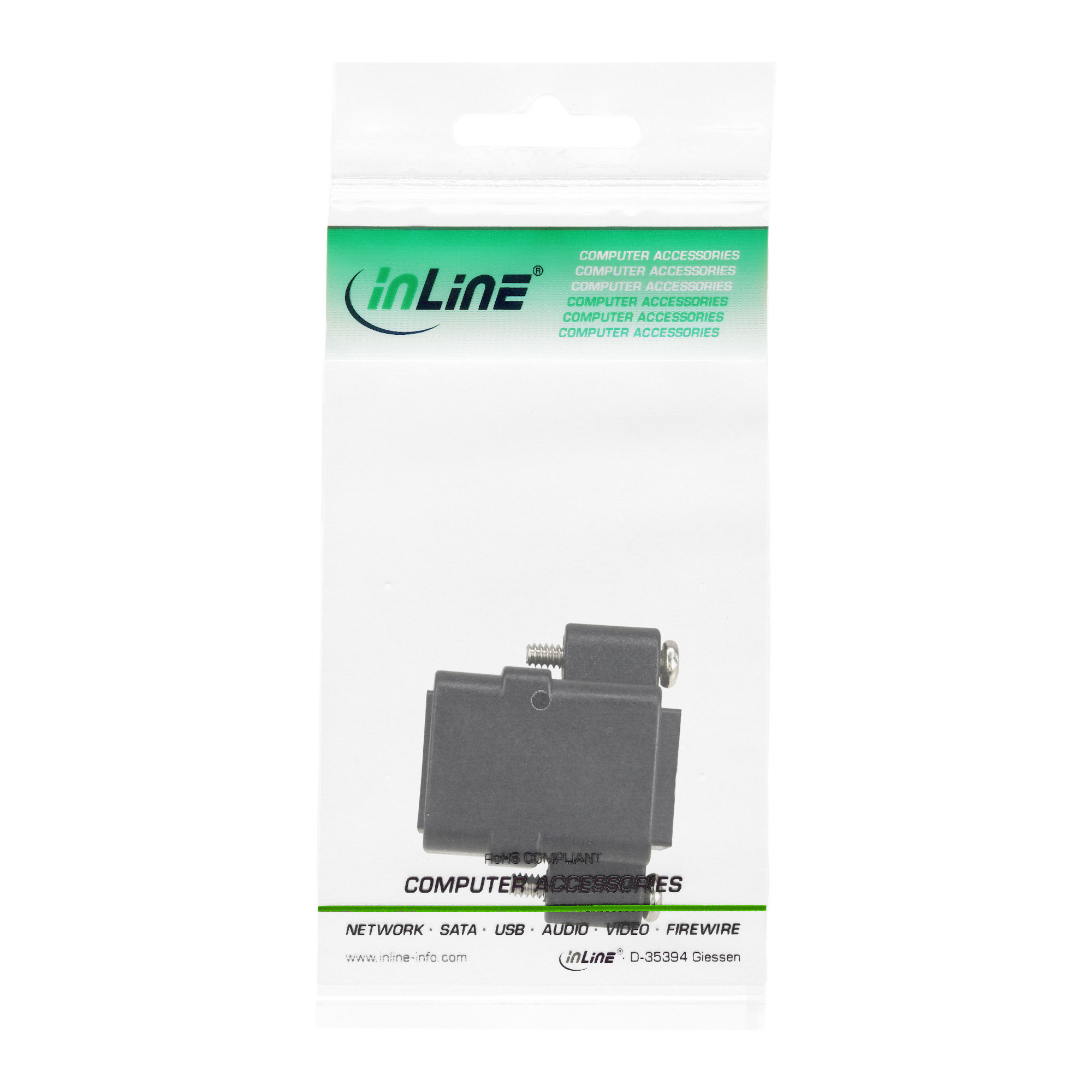 Inline® Patchkabelkupplung, UTP, 2x RJ45 Buchse, zum Einbau Inline® Patchkabelkupplung, UTP, 2x RJ45 Buchse, zum Einbau