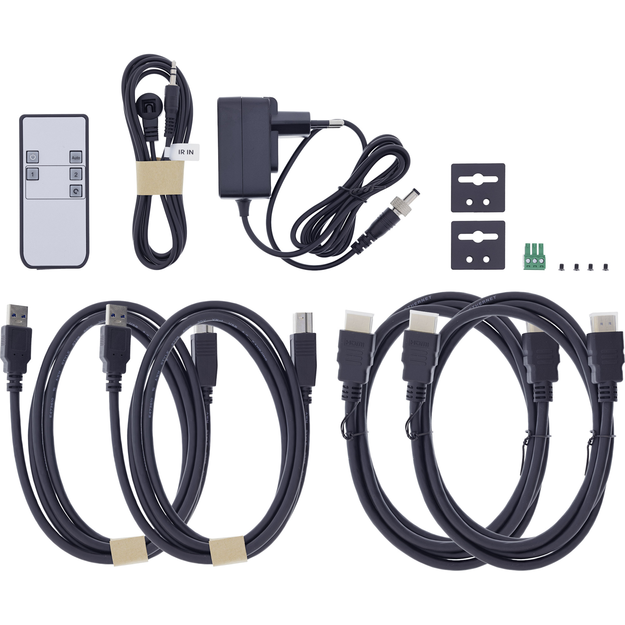 InLine® KVM Switch, 2-fach, HDMI, 8K@60Hz, USB 3.2, mit IR & RS-232