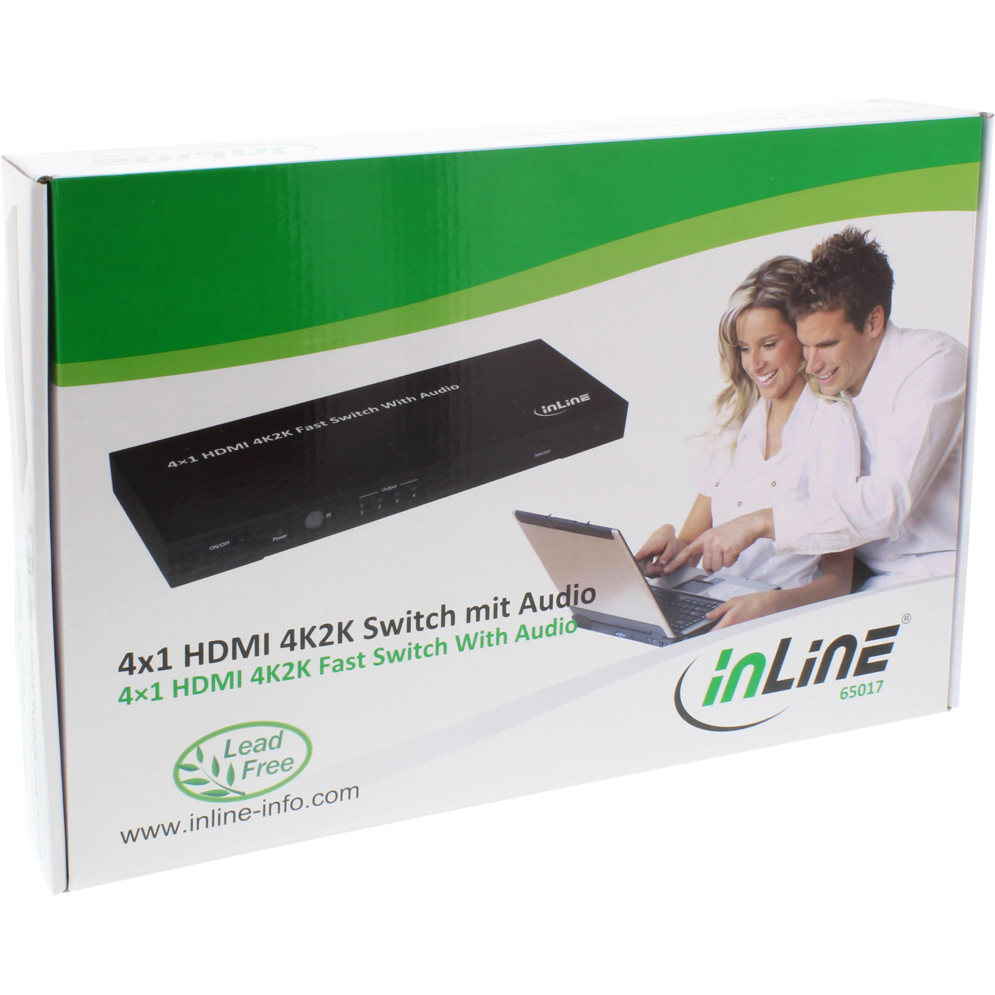 Inline® HDMI 4K2K Switch, 4-fach, mit Audio