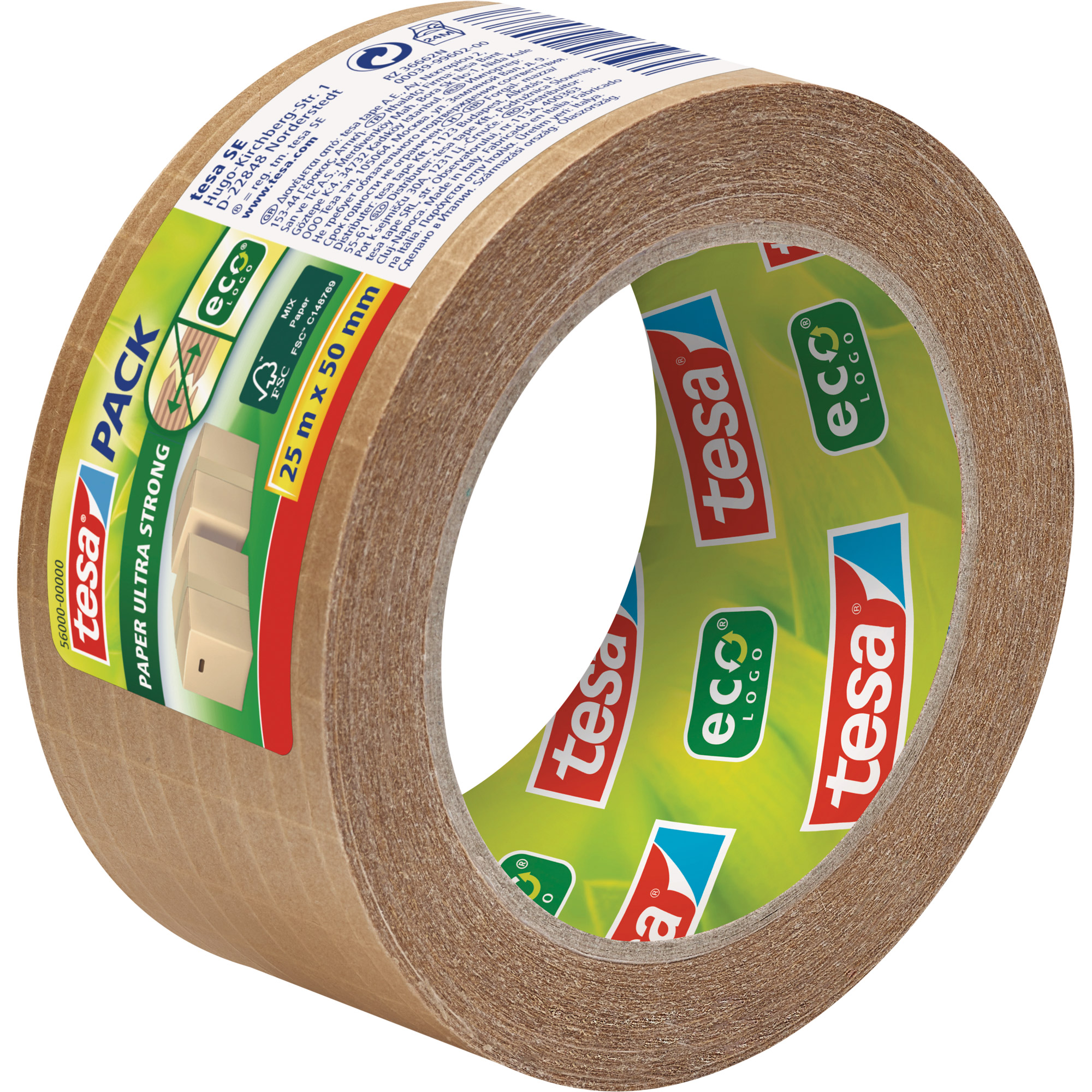 tesapack Klebeband ultra Strong Papier, fadenverstärkt, 25m tesapack Klebeband ultra Strong Papier, fadenverstärkt, 25m