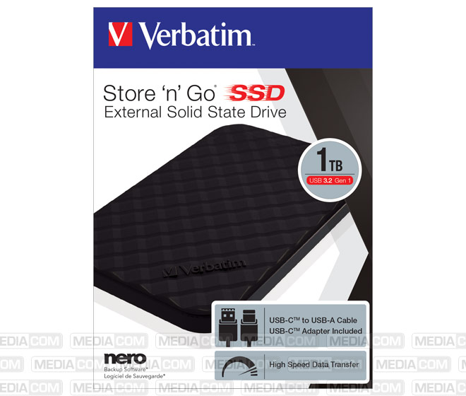 SSD 1TB, USB 3.2, Typ A-C, 6.35cm (2.5'') SSD 1TB, USB 3.2, Typ A-C, 6.35cm (2.5'')